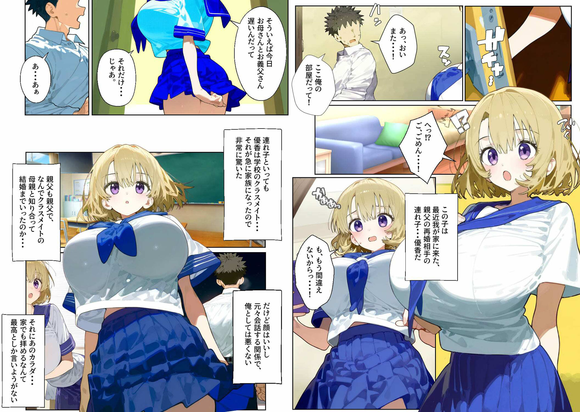  - クラスメイトがある日突然家族になったら〜親の再婚で巨乳のクラスメイトと実の家族になってめちゃくちゃセックスする話〜