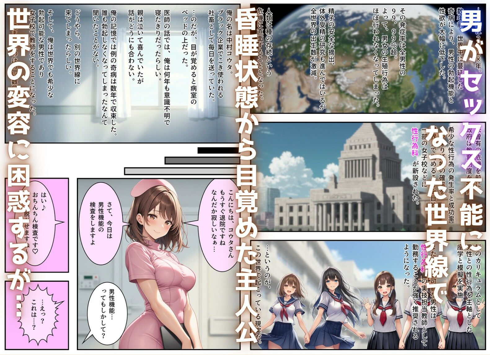  - 性行為科の先生になって、JKたちとハーレム恋愛セックスする話