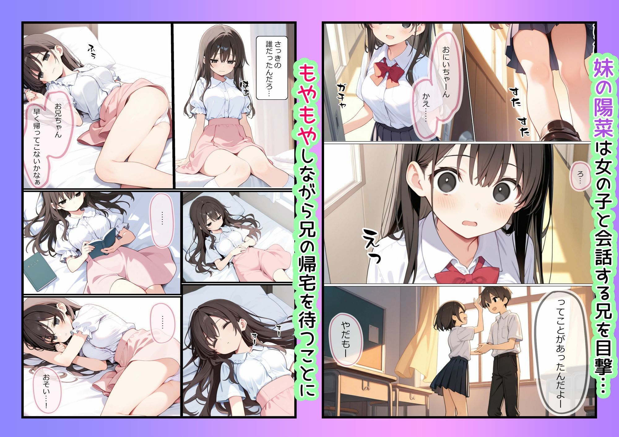 - お兄ちゃん大好きな妹といちゃラブセックスする話