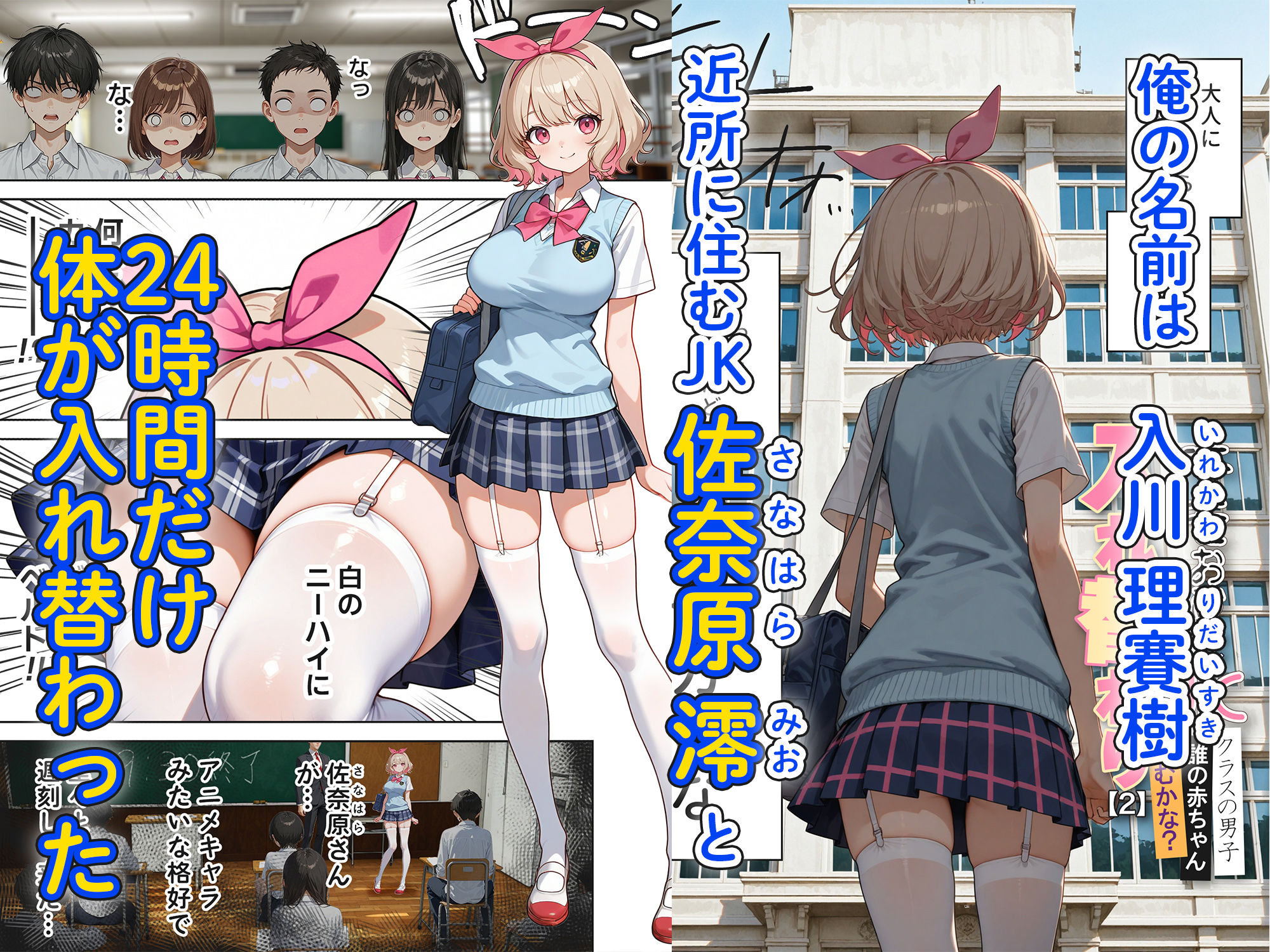 - キモおじ⇔JK入れ替わり【2】クラスの男子誰の赤ちゃん孕むかな?