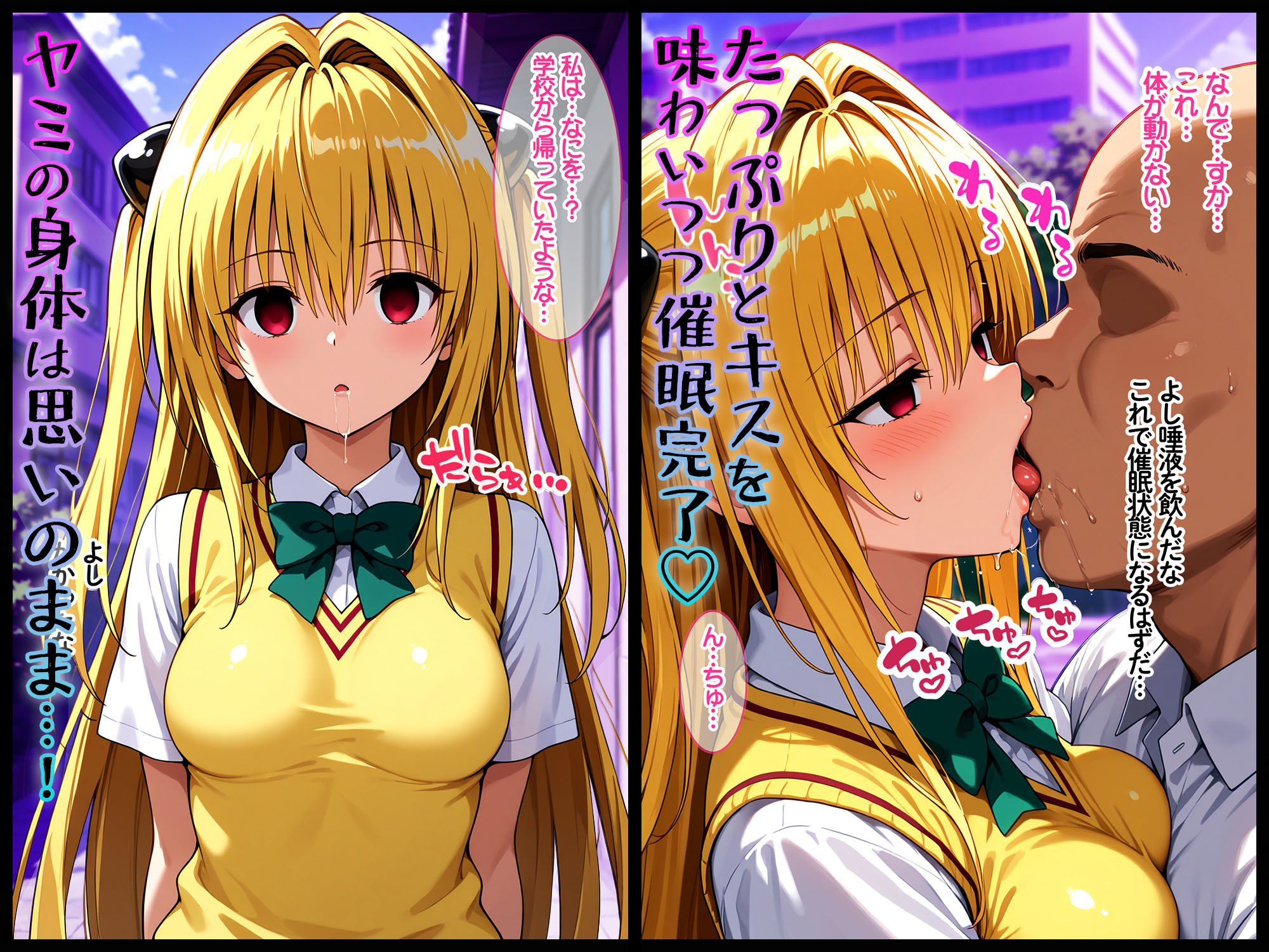 - キスで催●!?変態おじさんに好き勝手されてヤミ完堕ち 〜前編〜