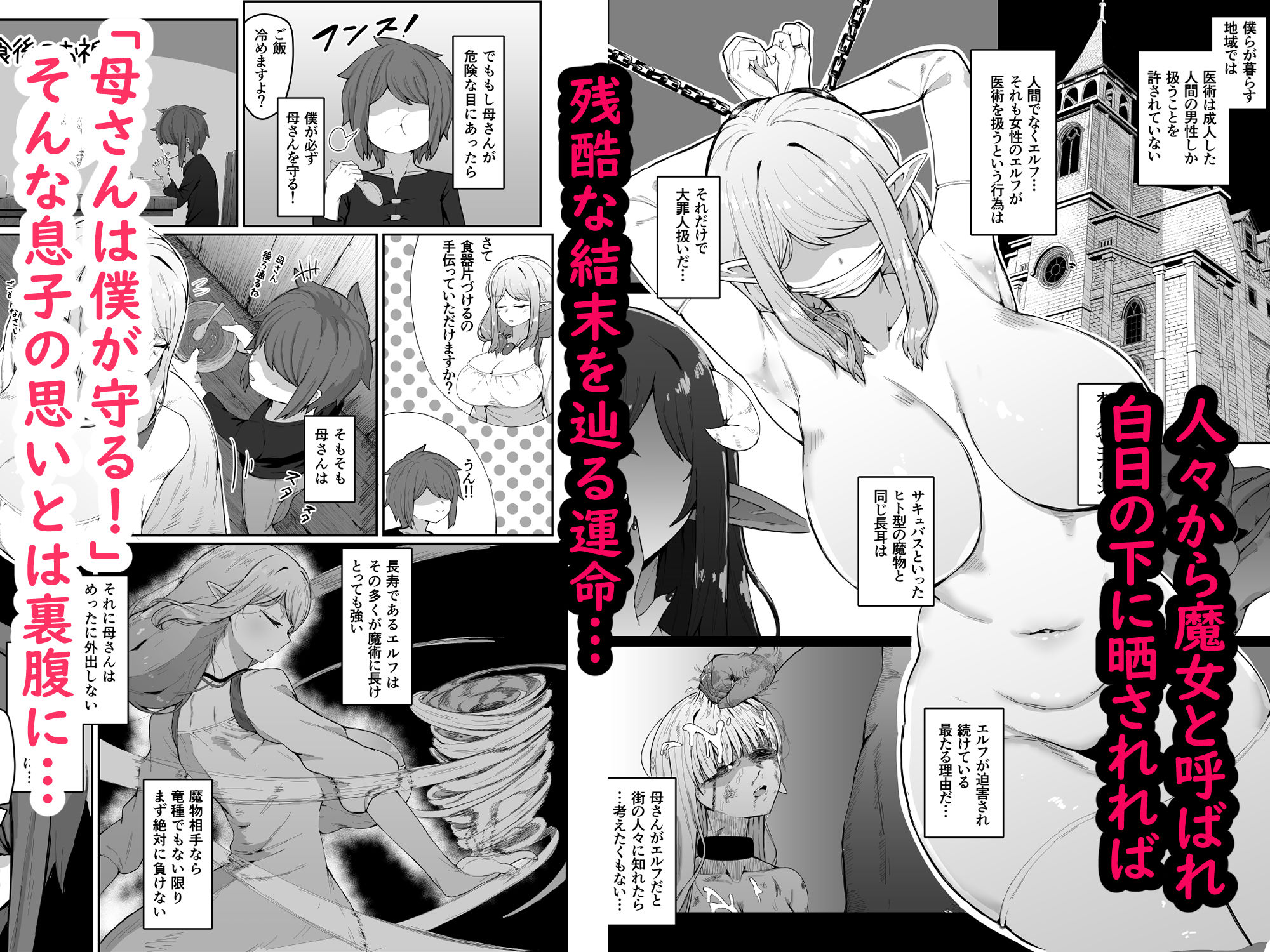 - エルフの母と孕むまで