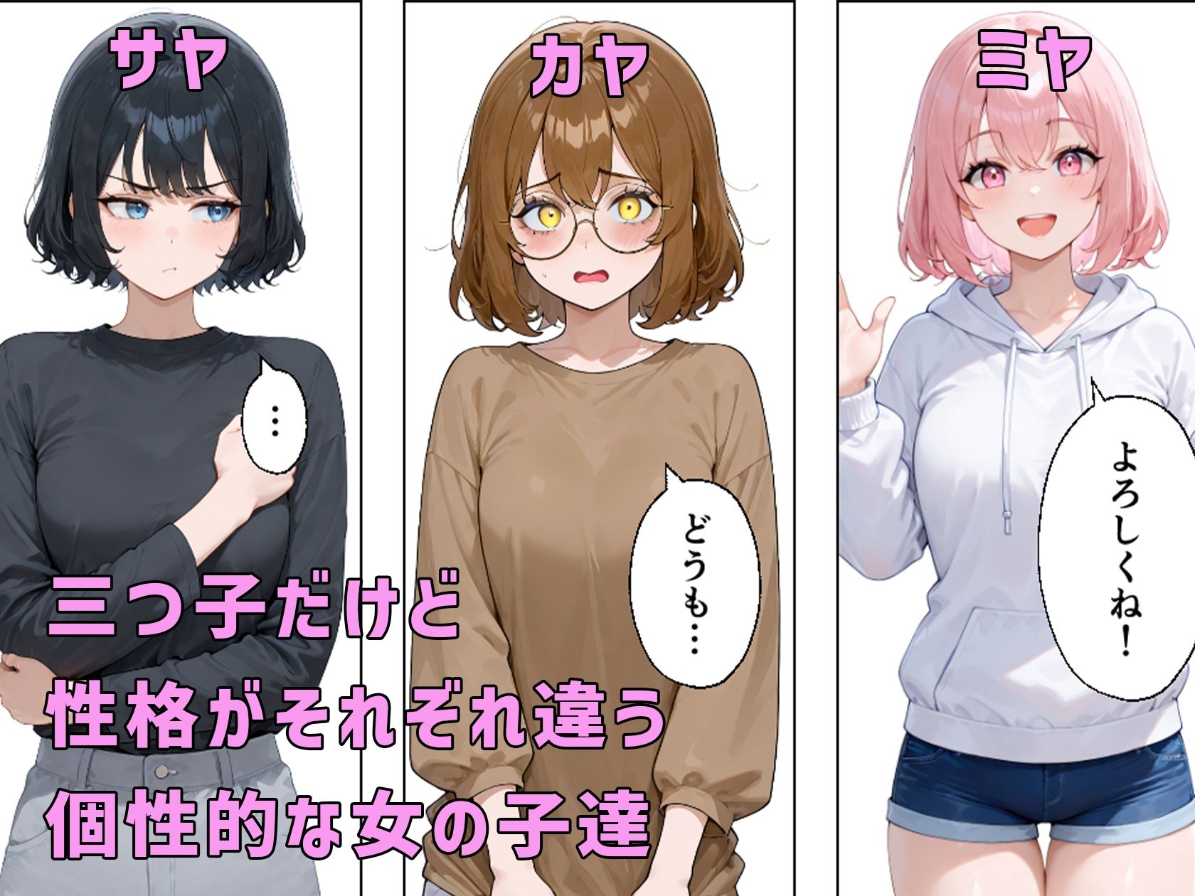  - 居候先の三つ子とえっちな関係になってしまう！？