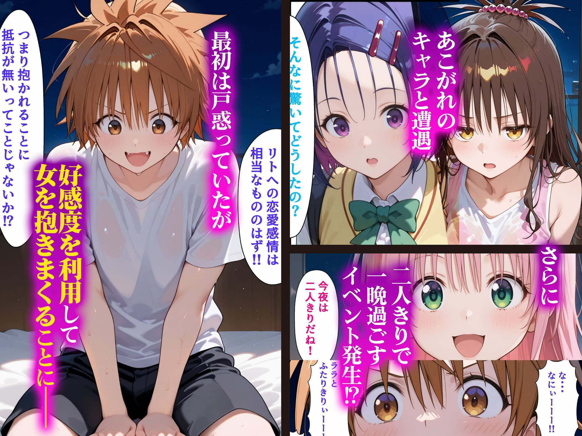  - 冴えない童貞男が二次元に転生したら好きな漫画の主人公になっていてハーレムを築く話