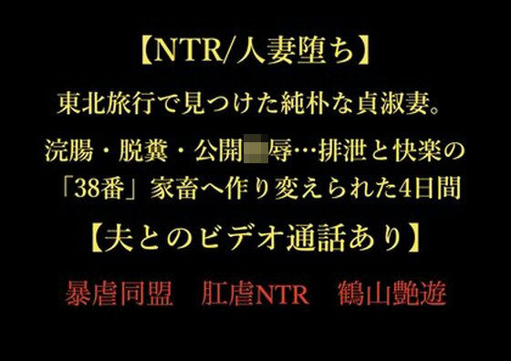 【NTR/人妻堕ち】東北旅行で見つけた純朴な貞淑妻。浣腸・脱糞・公開陵●…排泄と快楽の「38番」家畜へ作り変えられた4日間【夫とのビデオ通話あり】【暴虐同盟 】無料エロ漫画